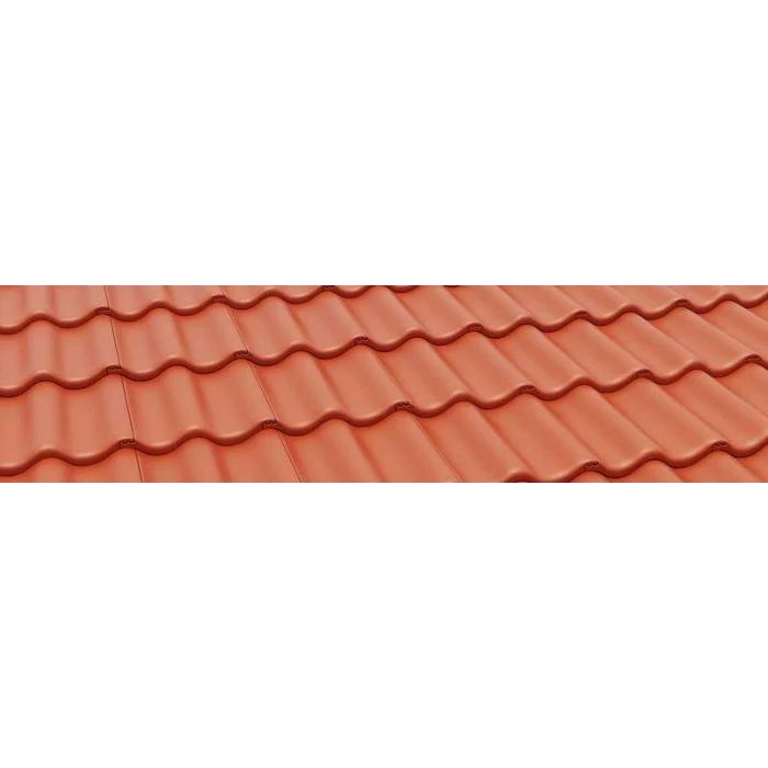 Цементно-песчаная черепица Braas Протектор Красный