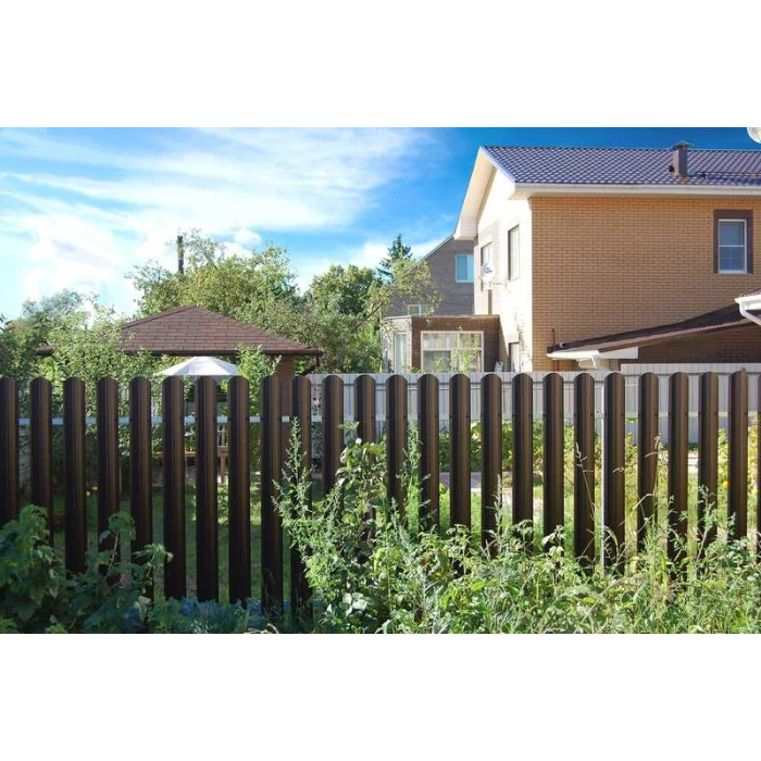 Штакетник М-образный А фигурный Grand Line 0,45 Полиэстер RR 32 Темно-Коричневый